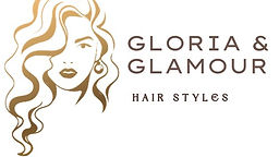Glamour Hair by Gloria professional hair salon logo for online booking.