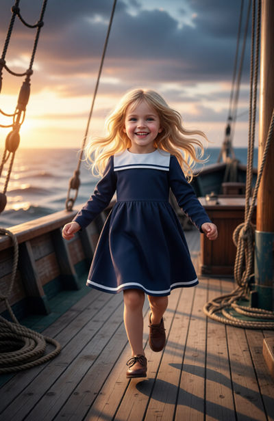 navy days dress by SerendityGDDs for girls aged 3,4,5 created by KHWD image 1