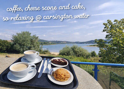 cafe culture view carsington reservoir
