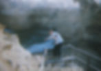 Craig takes a dive Loch Ard Gorge GOR VIC Aug95