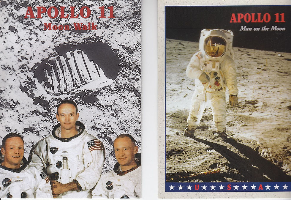 visiting the kennedy space centre postcard front heroes