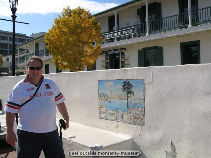 keef outside monterey museum