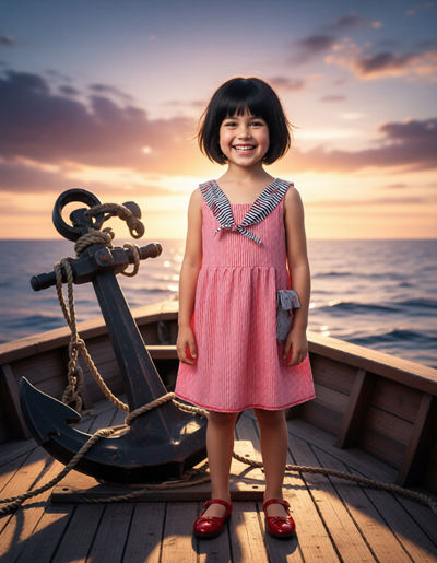 Anchor's away dress images, dress designed and handmade by SerendipityGDDs, images uploaded by KHWD