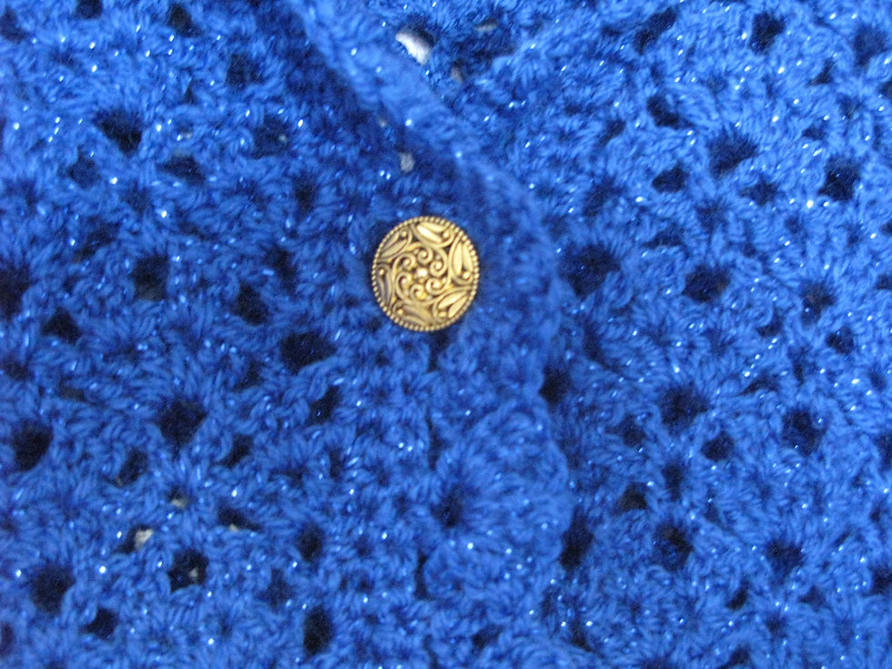 Miniaturebillede: Blue glitter cardigan partywear by SerendipityGDDs uploaded by KHWD