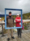 Linda & Ian at the Yukon Suspension Bridge, Skagway trip by KHWD