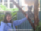 annie stroking clancy port macquarie zoo