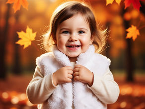 little girls in SerendipityGDDs' faux fur gilet