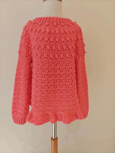 Miniatura: Girls Clothes: hailstorm sweater for ages 7-8 by SerendipityGDDs curated by KHWD