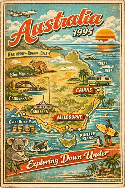 1995 real route postcard by KHWD