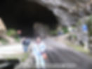 annie outside the grand arch, jenolan
