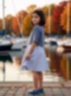 Sailor dress and jacket for girls aged 5 by Serendipity Girls Designer Dresses, uploaded by KHWD