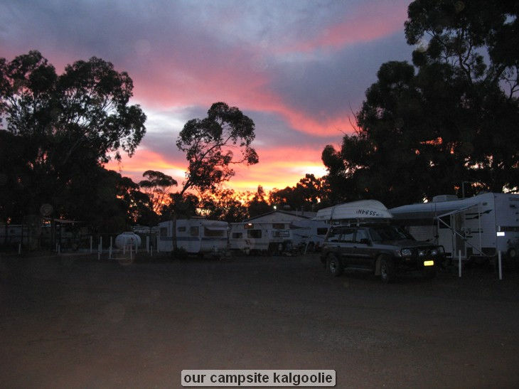 our campsite kalgoolie