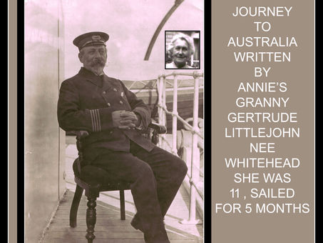 Blog 191, Gertrude Whiteheads dairy of Trip to Australia, 18th Aug 1897-18th Jan 1898, Retrospective