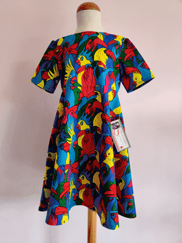 Tropical Birds Dresses by Serendipity Girls Designer Dresses