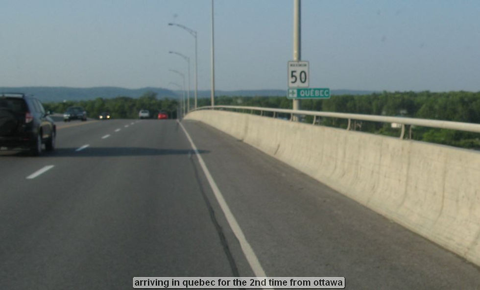 arriving in quebec for the 2nd time from ottawa