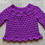 Thumbnail: violet girls crocheted sweater for girls aged 4 by SerendipityGDDs curated by KHWD