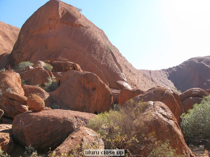 uluru close up