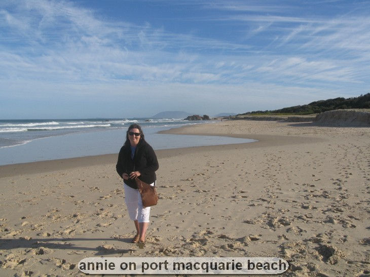 annie on port macquarie beach