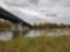 summer river new bridge off david thompson hwy on way to stettler by KHWD