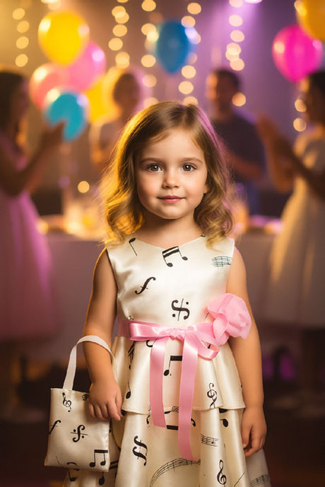 girl in music 4 dress by SerendipityGDDs with a music bag accessory on her arm