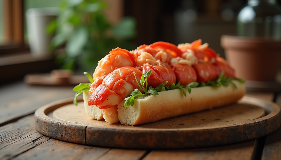 lobster roll in Maine