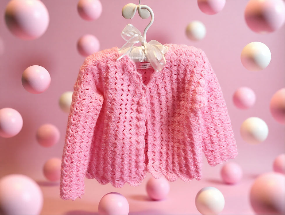 Miniatura: lauren pink wool cardigan for age 2 or 3 by SerendipityGdds by KHWD