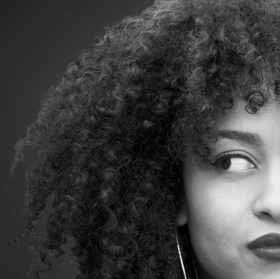 Woman With Curly Hair