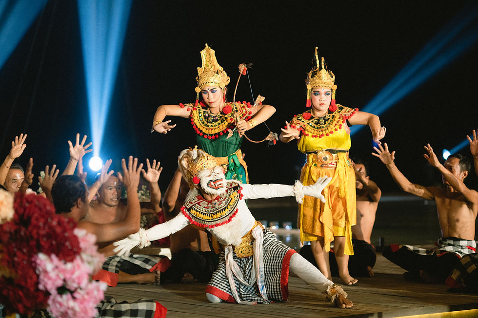 Balinese dance on Bali wedding