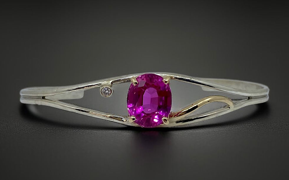 Pink Topaz & Diamond