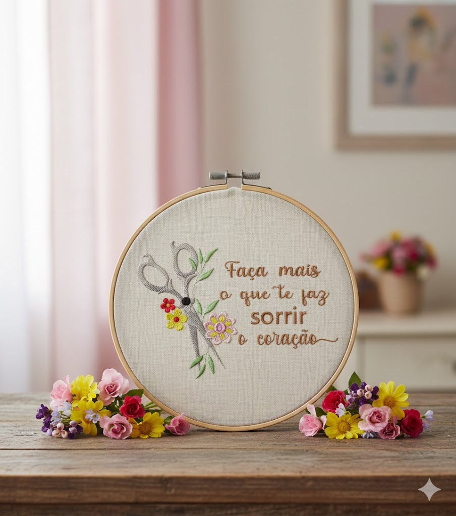 Coleção artesã- Tesoura Florida