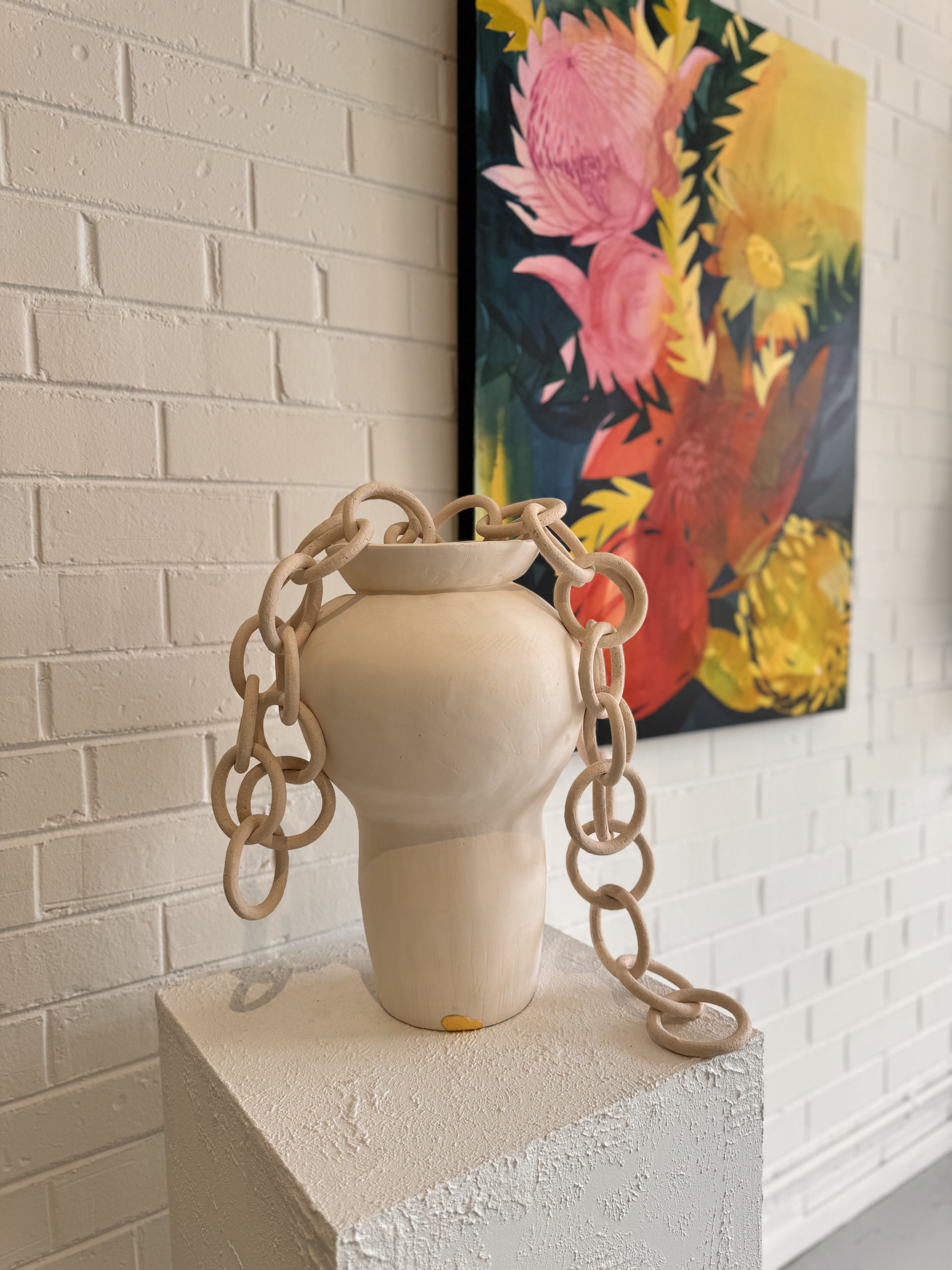 Pre Romantic Vessel with Chains