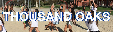Kids ages 7 to 14 learning beach volleyball at Dos Vientos Park in Thousand Oaks during summer camp.