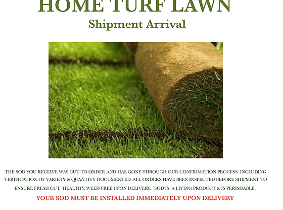 Tips For Shipment Arrival Hometurfsod