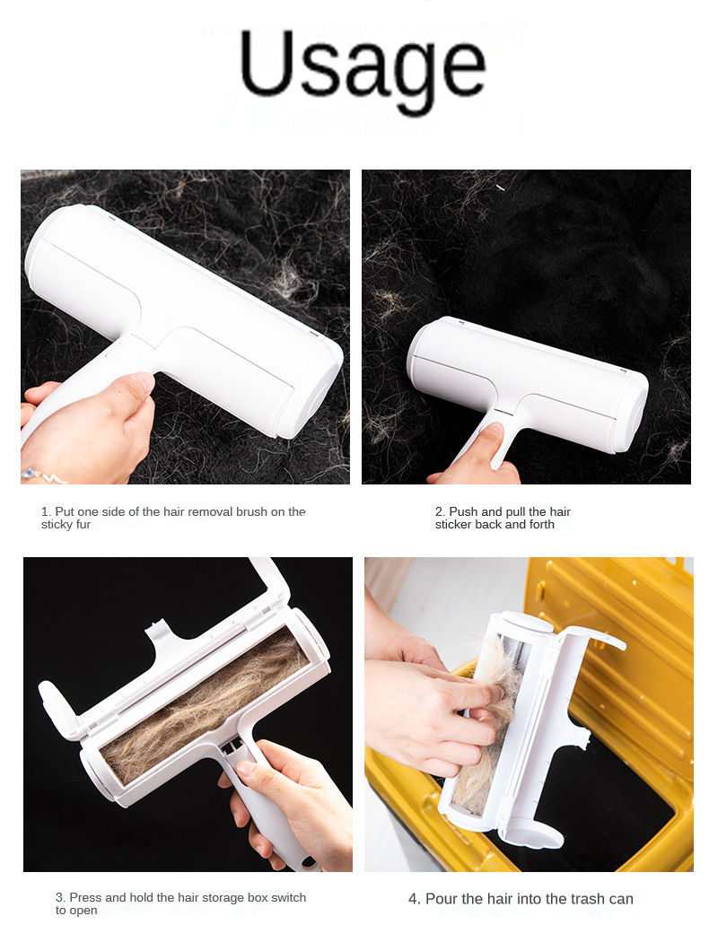 Miniature : Rouleau anti-poils auto-nettoyant