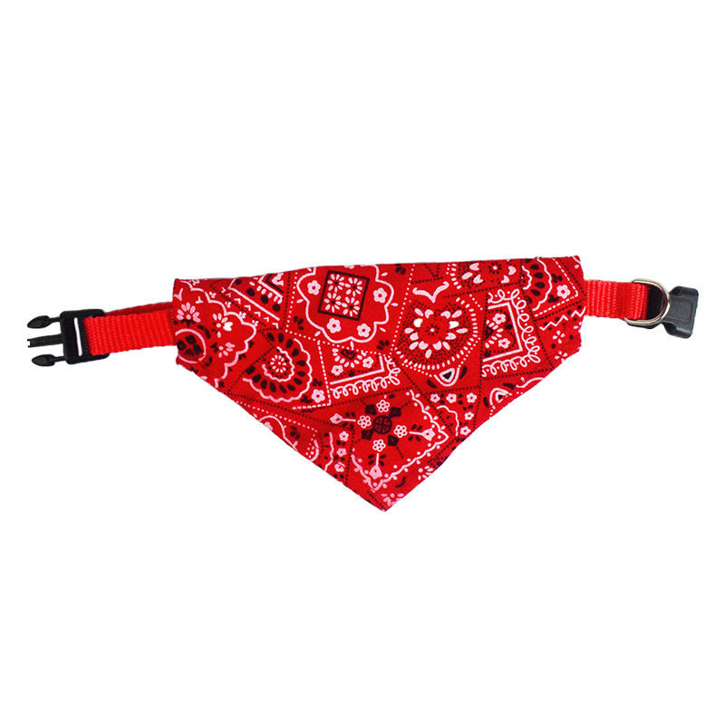 Miniature : Stylish Printed Dog Bandanas With Buckle - Keep Your Pet Clean And Fashionable