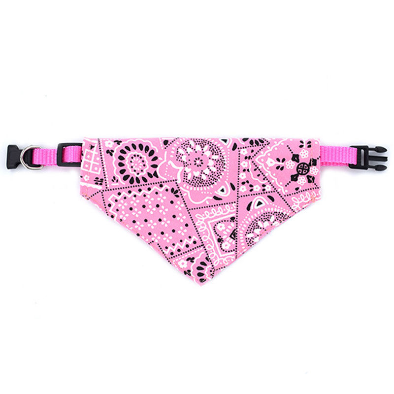Miniature : Stylish Printed Dog Bandanas With Buckle - Keep Your Pet Clean And Fashionable