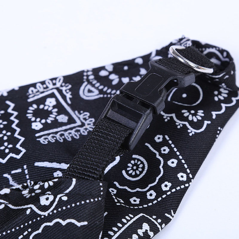 Miniature : Stylish Printed Dog Bandanas With Buckle - Keep Your Pet Clean And Fashionable