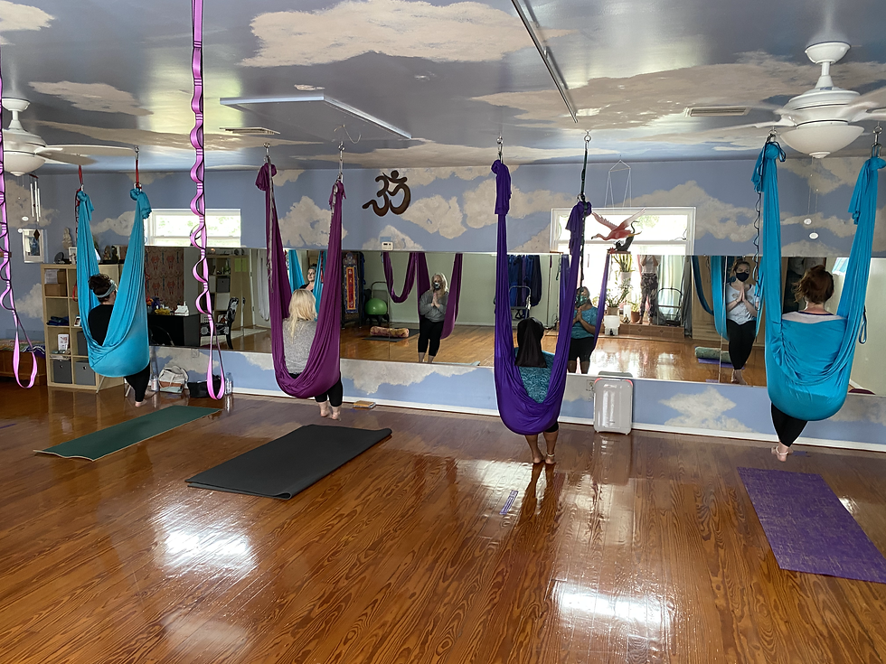 Wednesday AM Small Group Aerial Yoga, All Levels