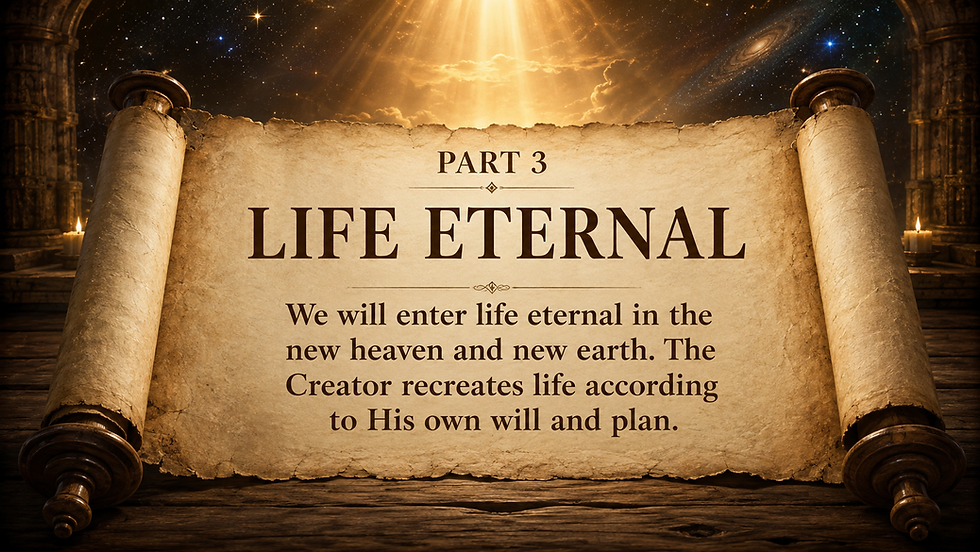 Christian scripture gallery: Part 3 Life Eternal scroll.