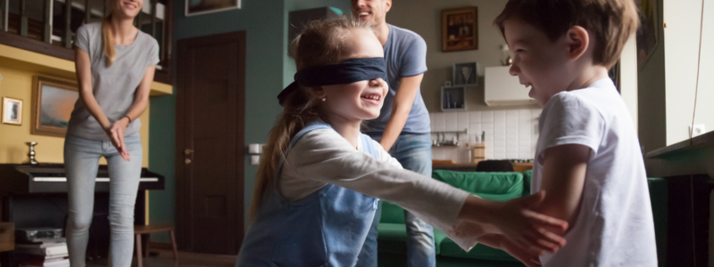 Activities for Kids: Blindfolded Obstacle Course