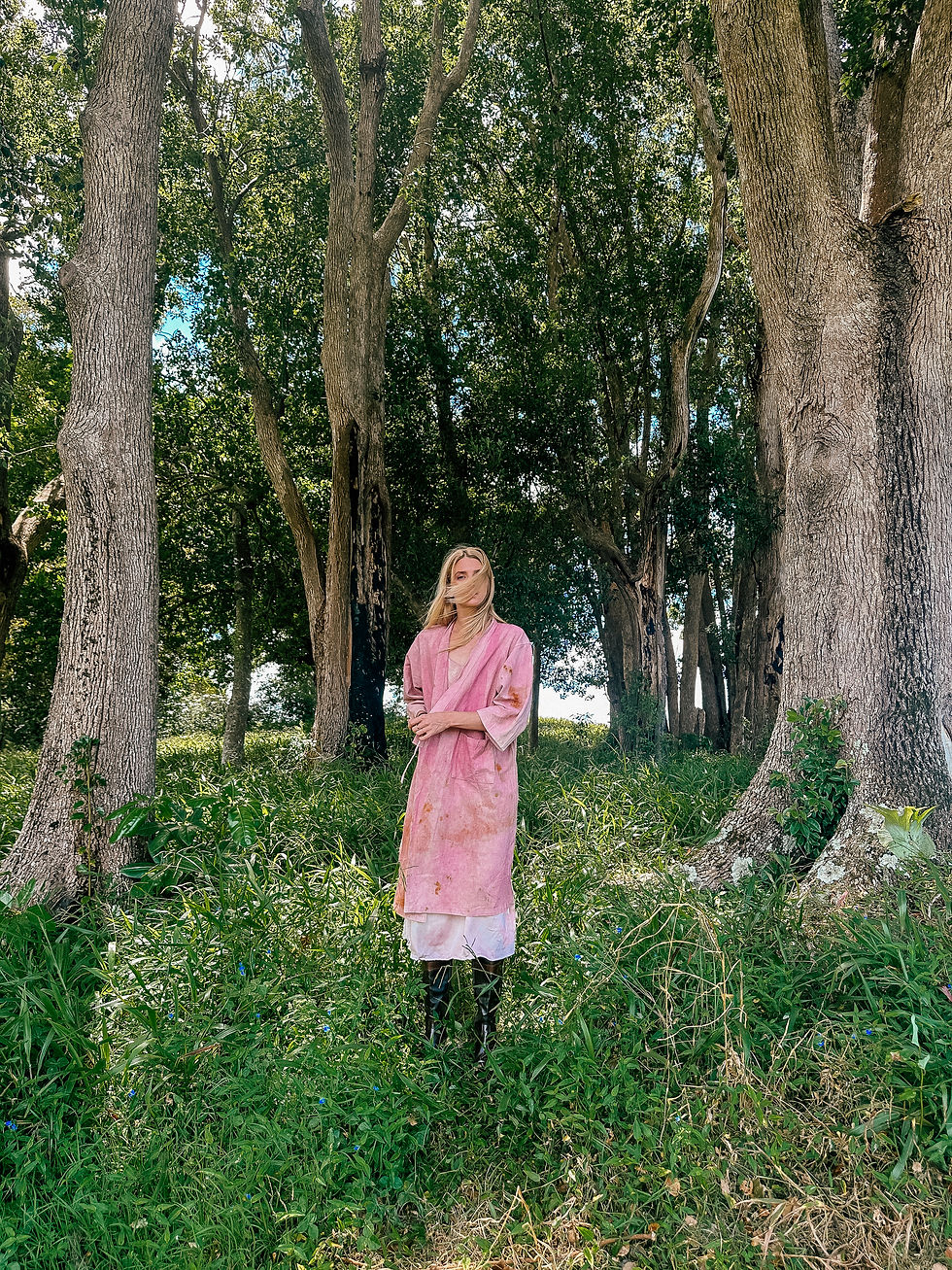 Thumbnail: Linen Robe in Jaipur Sunset