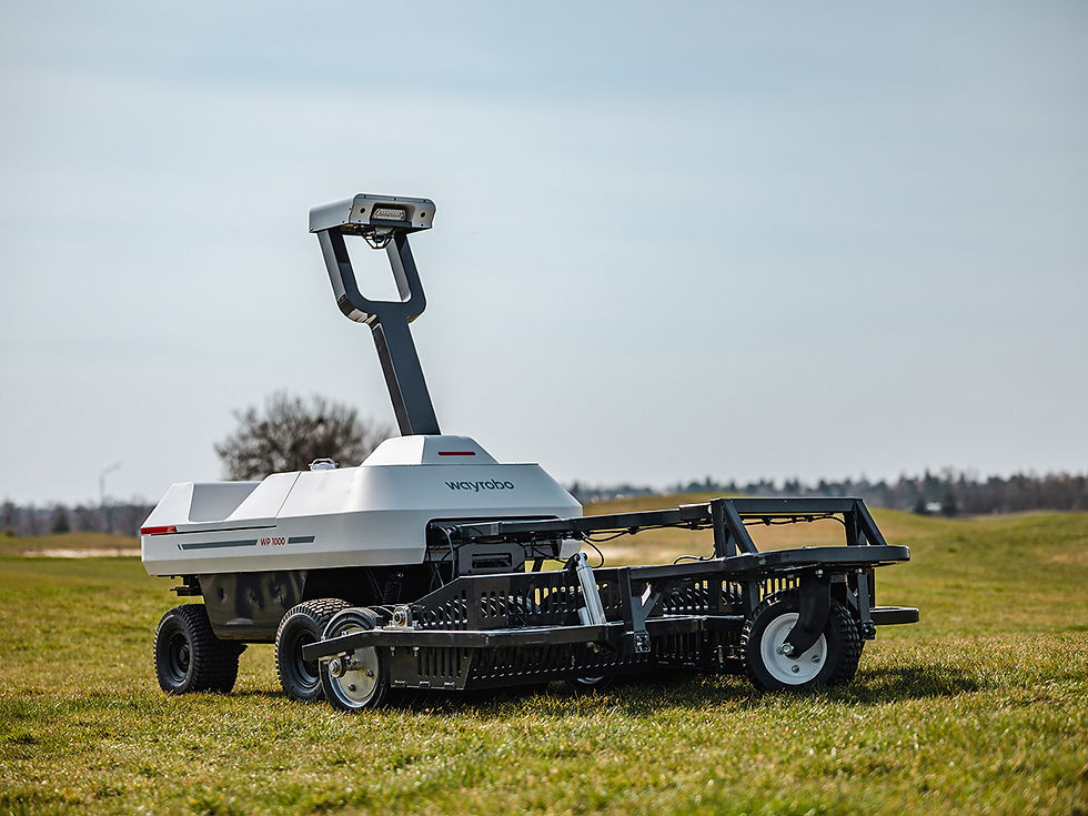 WayPick 2 deployed at a commercial golf driving range