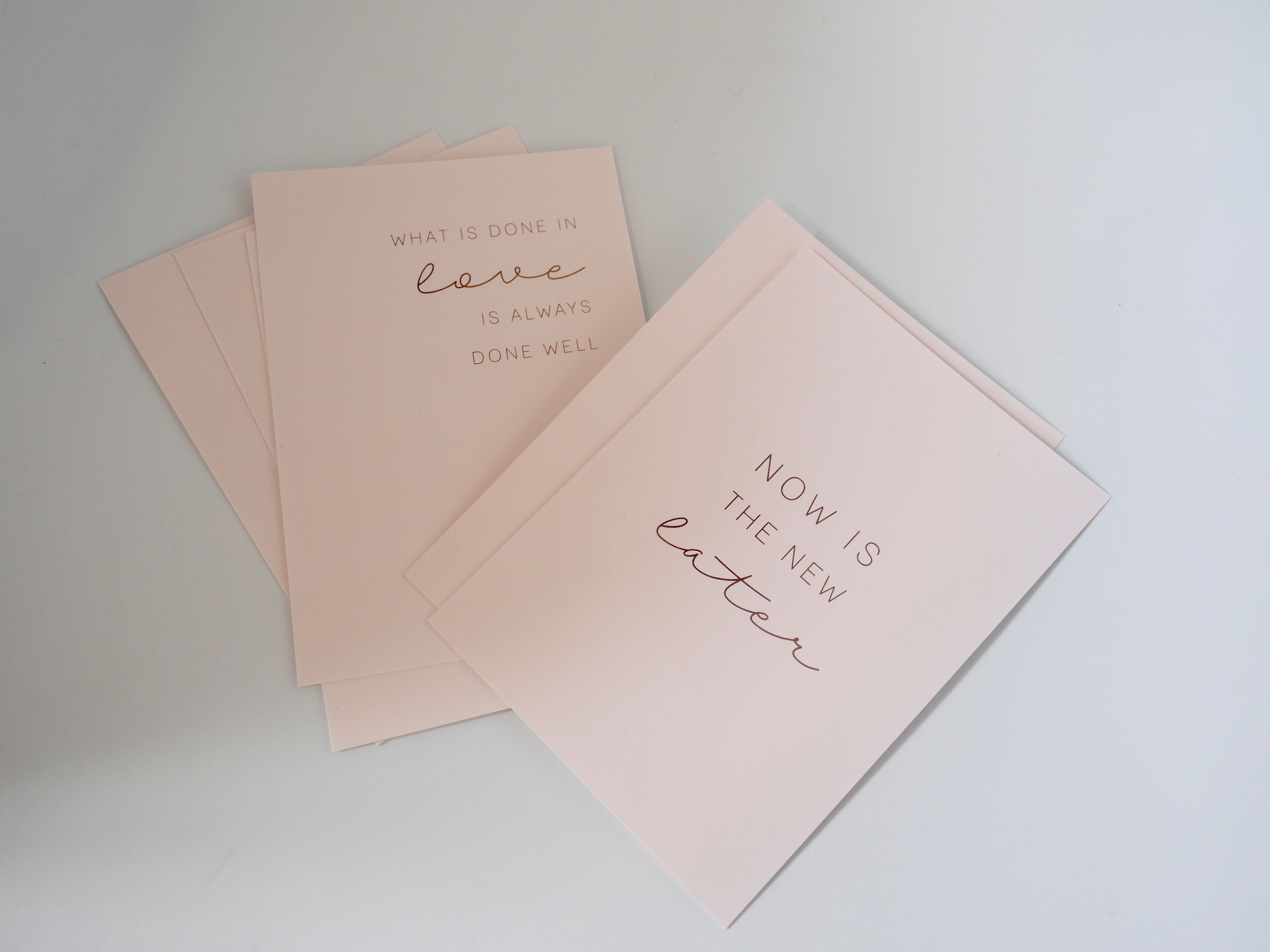 Postkarte What is done in Love is always done well