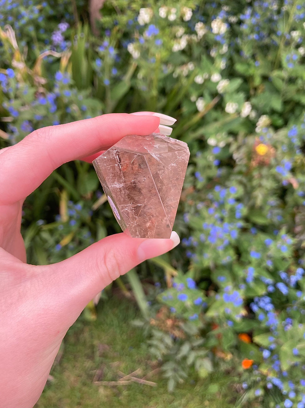 Thumbnail: smoky garden quartz with rutile freeform 39