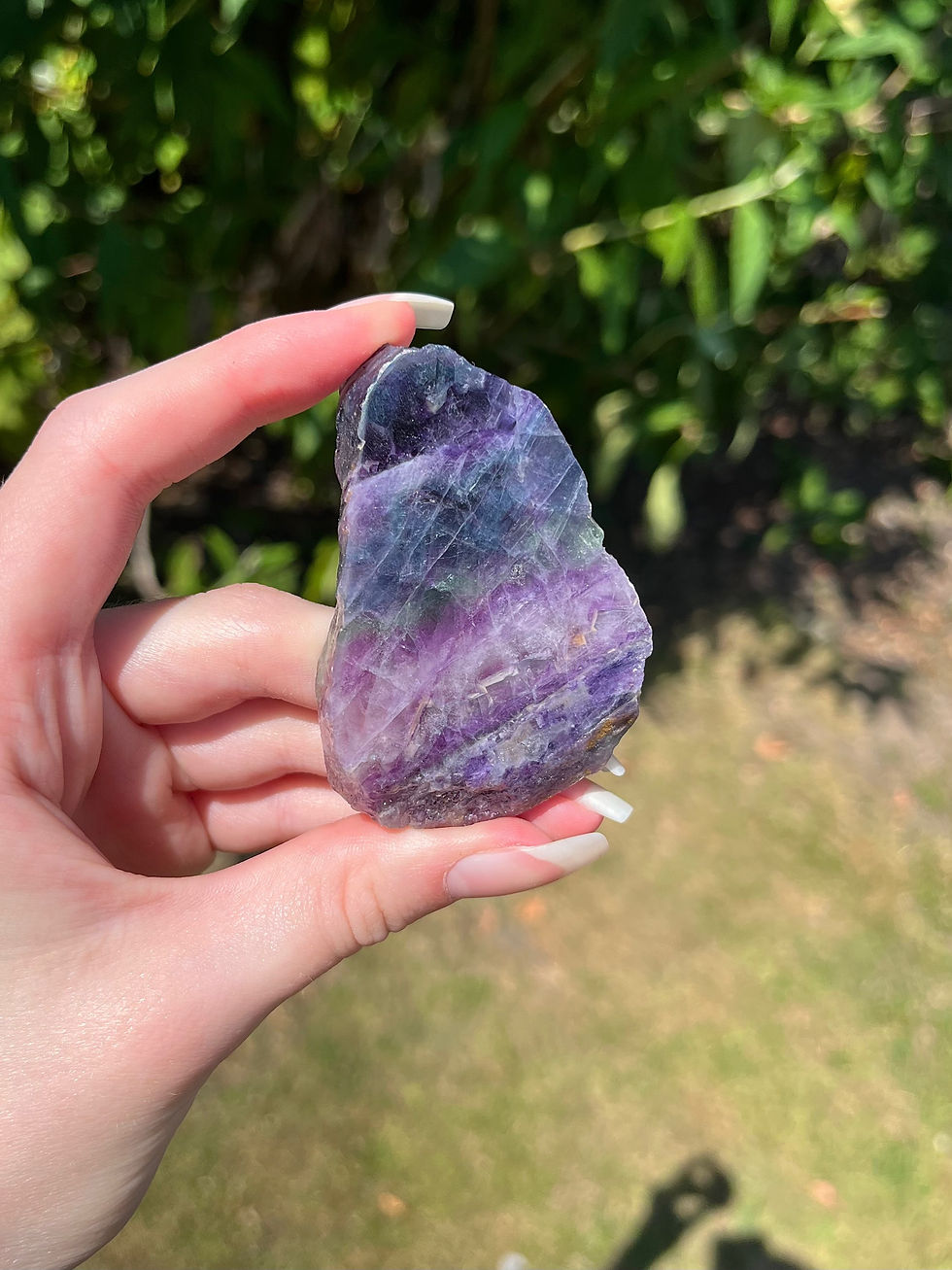 Thumbnail: rainbow fluorite slab