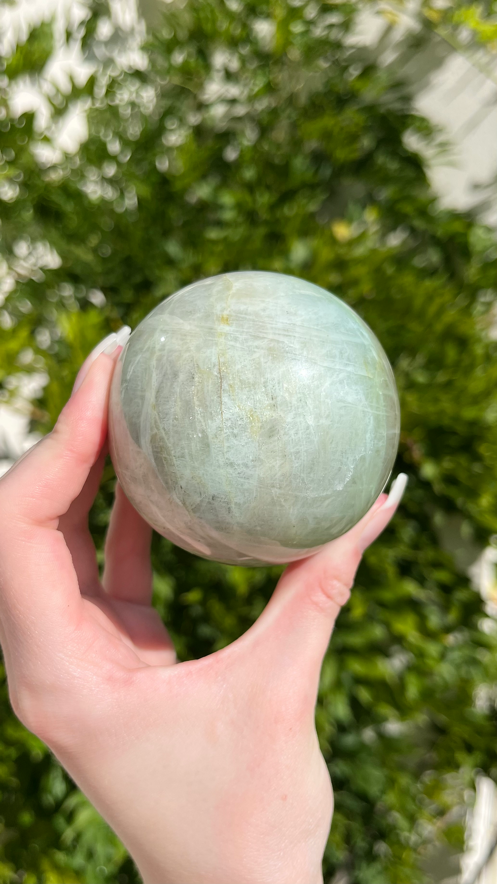 Thumbnail: green moonstone sphere