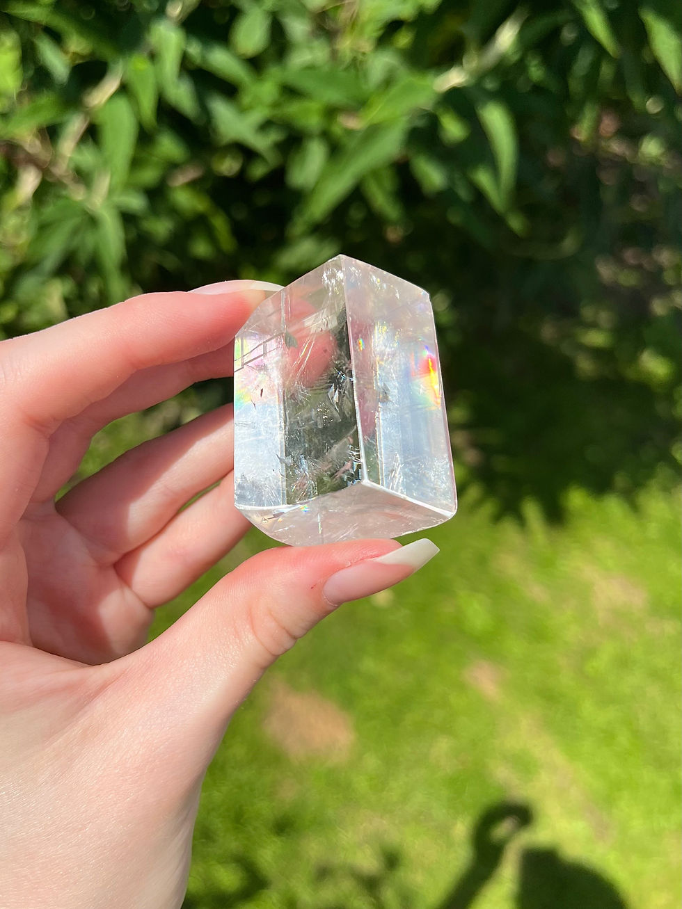 Thumbnail: clear optical calcite polished freeform