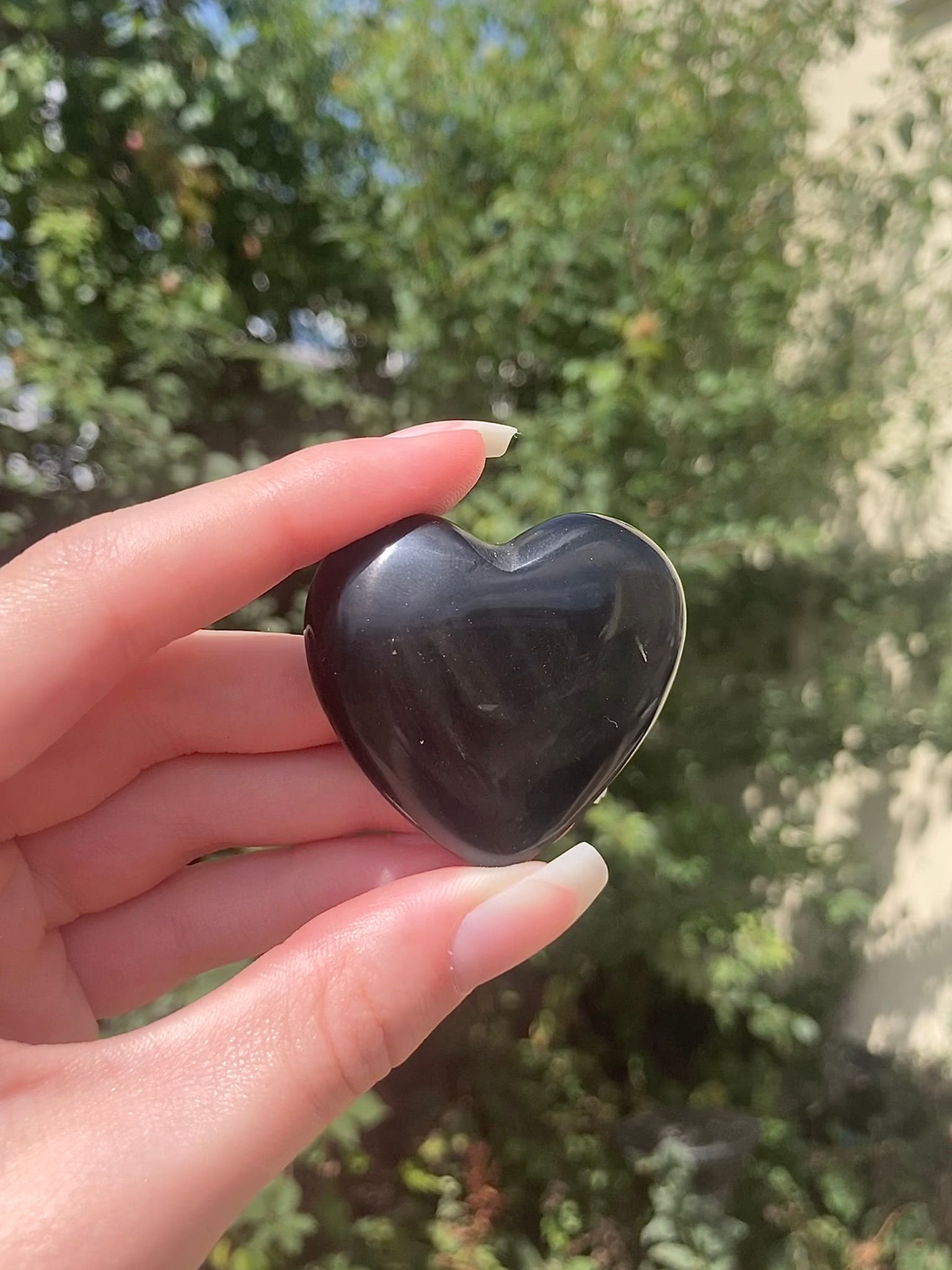 rainbow obsidian heart 18a
