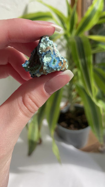 Thumbnail: shattuckite and malachite A grade specimen
