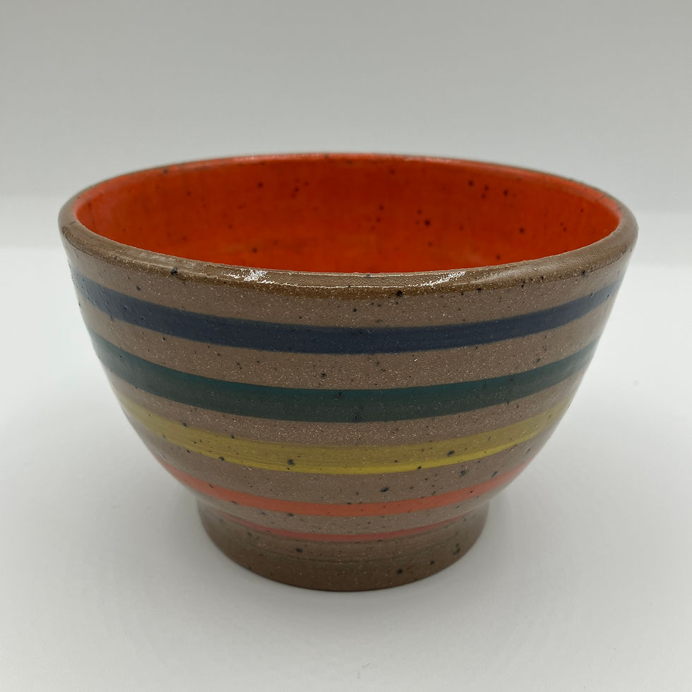 Thumbnail: orange chocolate chip small ice cream bowl